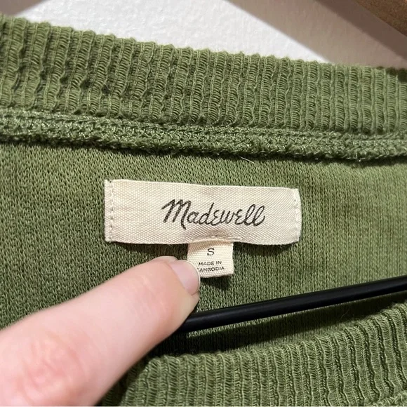 Madewell Elwood Knot Long Sleeve Top Small - Picture 4 of 6